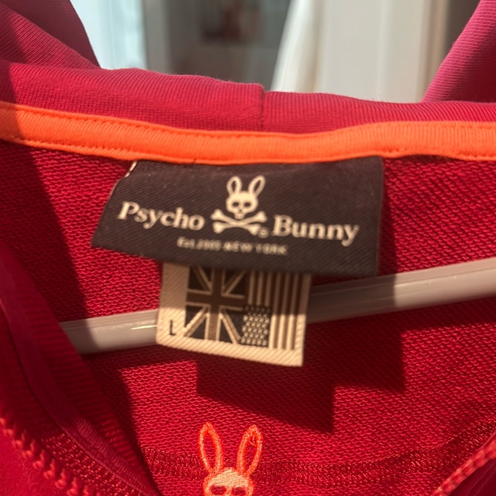 Psycho Bunny hoodie, Only worn once . Very warm and thick material. Super cute